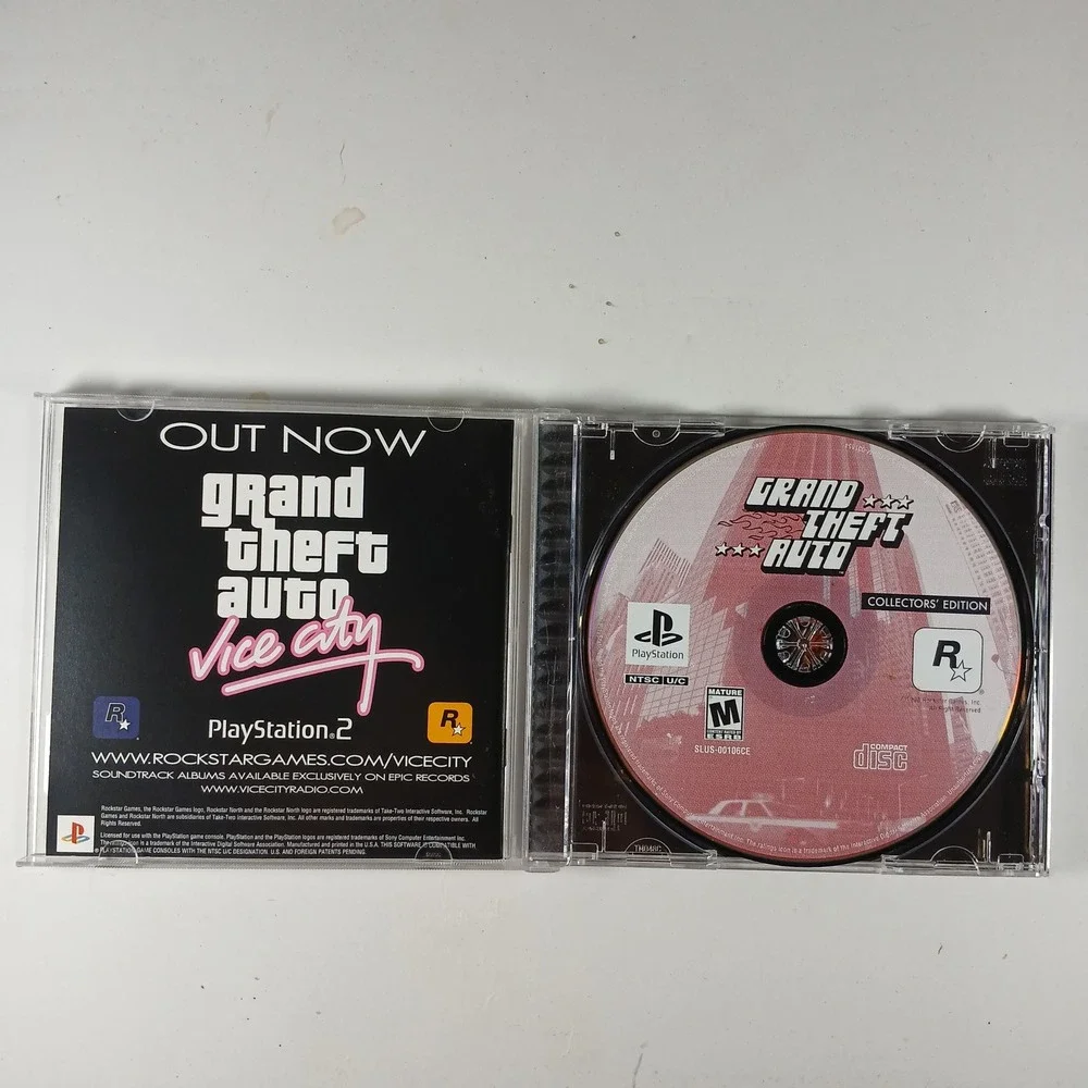 Grand Theft Auto Video Game PS1 Collectors Edition Rockstar SLUS-00106CE NTSC